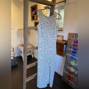 NWT Pact organic cotton dress with slit leopard print size M